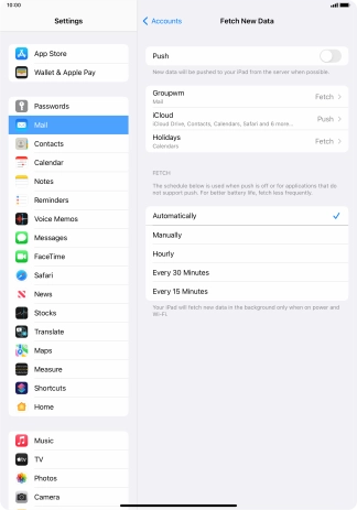 If you turn off the function, press the required setting. If you turn off the function, press the required setting.