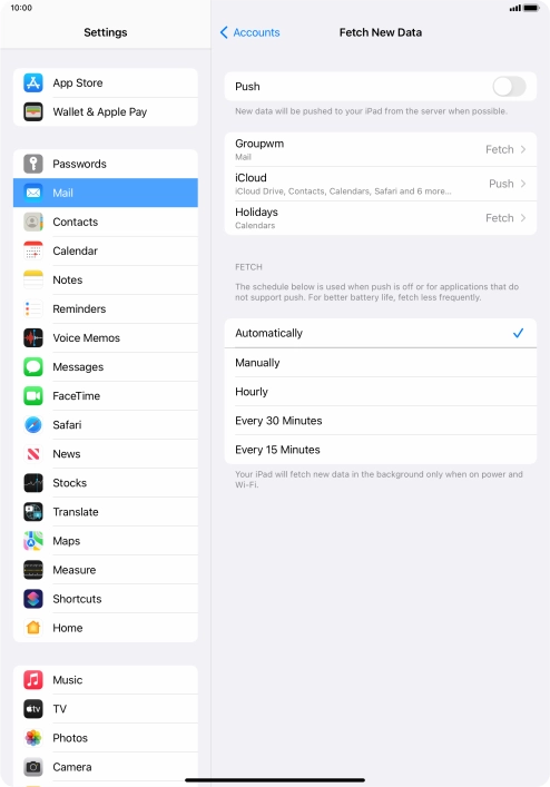 If you turn off the function, press the required setting. If you turn off the function, press the required setting.