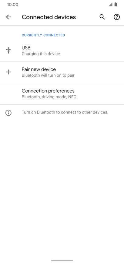 Press Connection preferences.