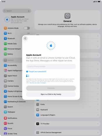 Press Email or Phone Number and key in the username for your Apple Account.
