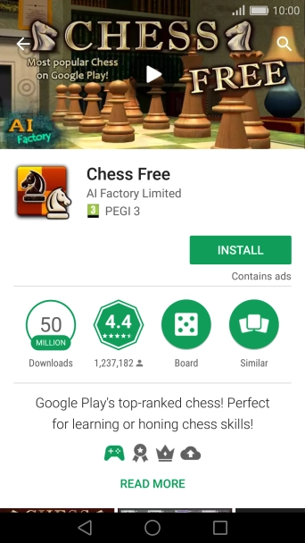 Press INSTALL and follow the instructions on the screen to install the app. Press INSTALL and follow the instructions on the screen to install the app.