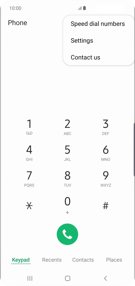 Press Settings.