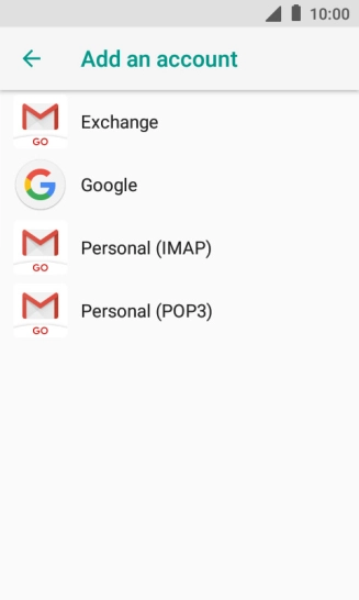 Press Google.