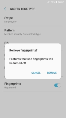 Press REMOVE.