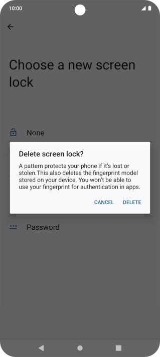 Press DELETE.