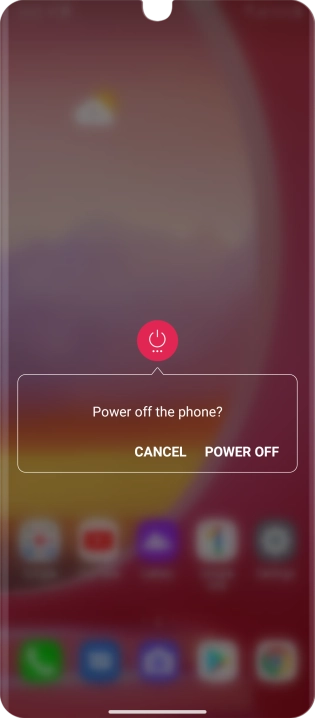 Press POWER OFF.