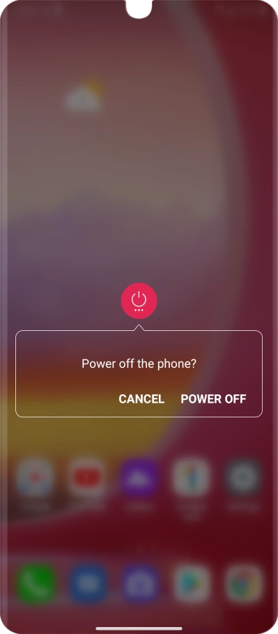 Press POWER OFF.