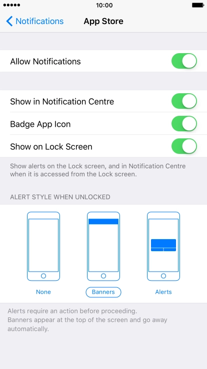 Press the indicator next to Press the indicator next to