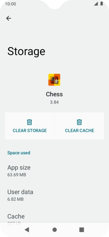 Press CLEAR CACHE.