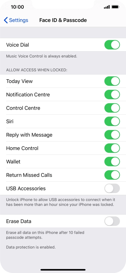 Press the indicator next to Press the indicator next to
