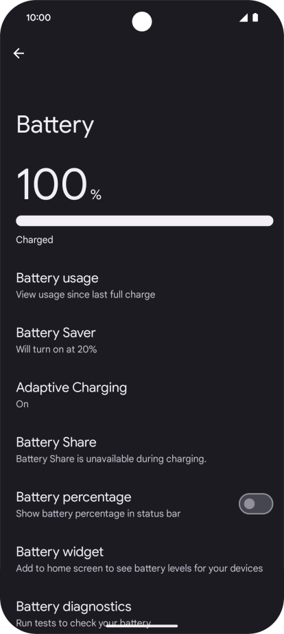 Press Battery Saver.