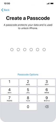 Press Passcode Options. Press Passcode Options.