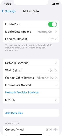 Press Network Selection.
