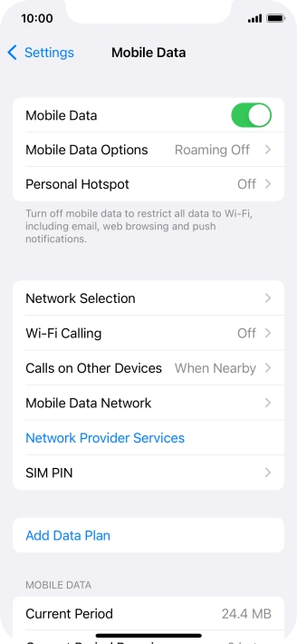 Press Network Selection.