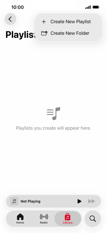 Press Create New Playlist.