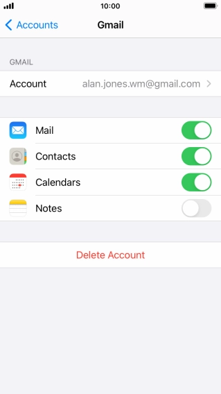 Press the Home key to return to the home screen.