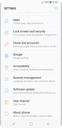 Press Cloud and accounts.