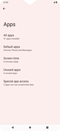 Press All apps.