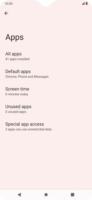 Press All apps.
