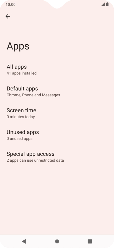 Press All apps.