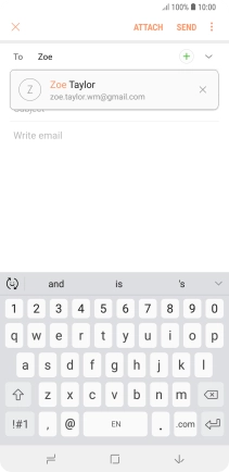 Press the required contact. Press the required contact.