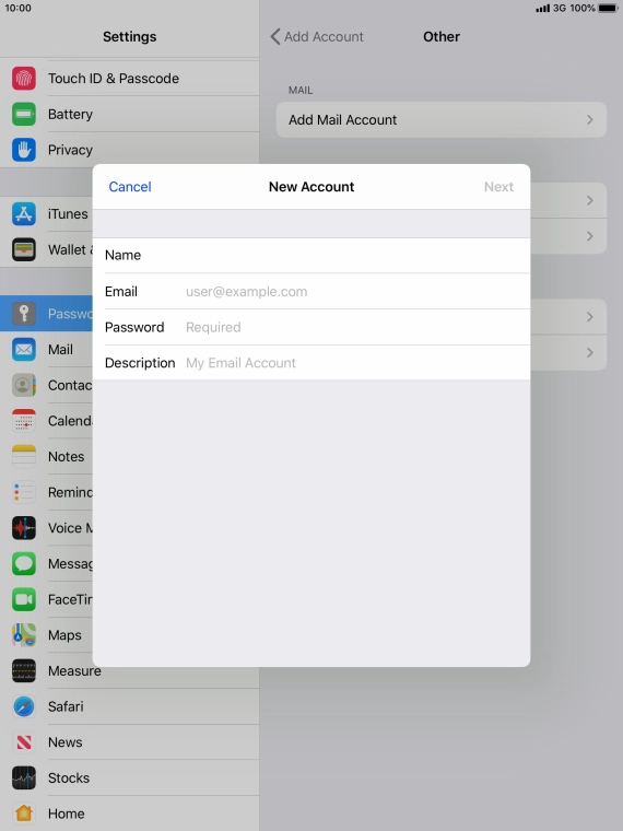 Press Email and key in your email address. Press Email and key in your email address.