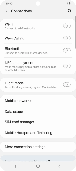 Press Data usage. Press Data usage.