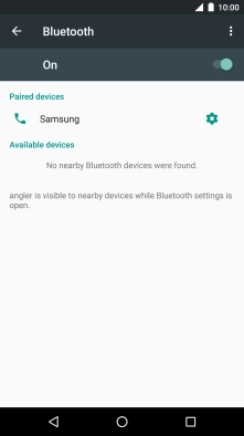 Press the Home key to return to the home screen.