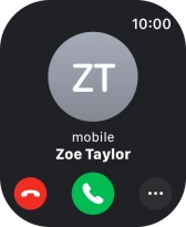Press the Digital Crown when you get a call. Press the Digital Crown when you get a call.