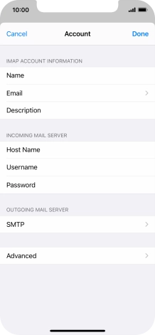 Press SMTP.