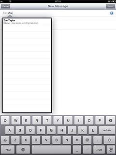 Key in the first letters of the required contact.Matching contacts are displayed.Press the required contact.