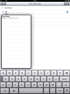 Press the required contact.