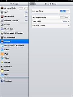 Press Time Zone.Key in the name of the required city.Results matching what you key in are displayed.