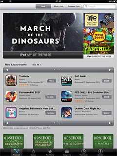 To search by application name:Press Search.