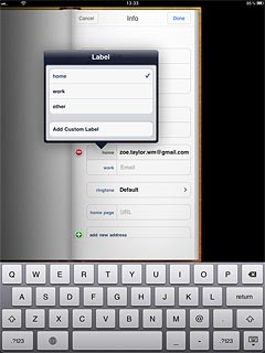 Press the required email type or Add Custom Label.