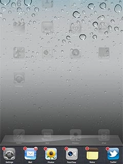Press and hold any menu item until the menu items start to jiggle.