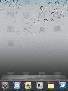 Press - at the top left corner of the required menu item to end the application.