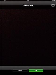 Press the camera icon to take the picture.