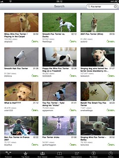 Press the required video clip.