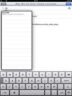 Press the required contact.
