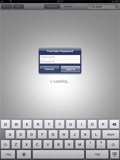 Press Username and key in your username.
