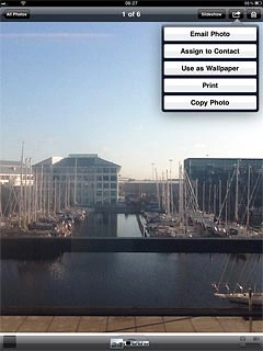 Press Email Photo or Email Video.An email message containing the picture or video clip is created.