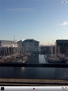 Press the record icon to start the video recorder.