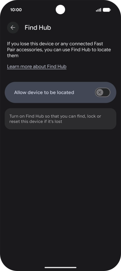Press the indicator next to Press the indicator next to