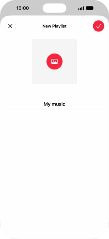 Press the confirm icon.
