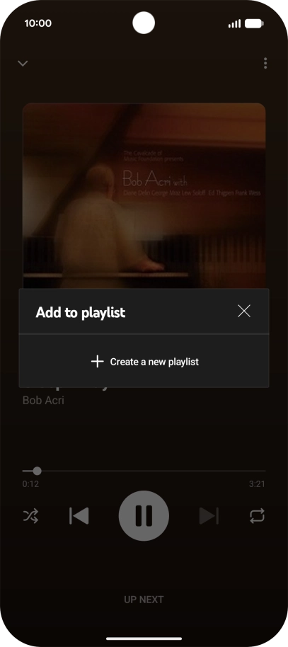 Press Create a new playlist.