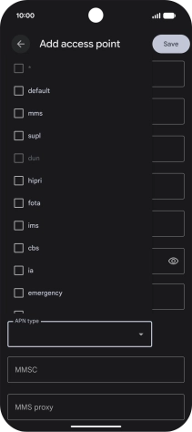 Press mms to turn on the setting. Press mms to turn on the setting.