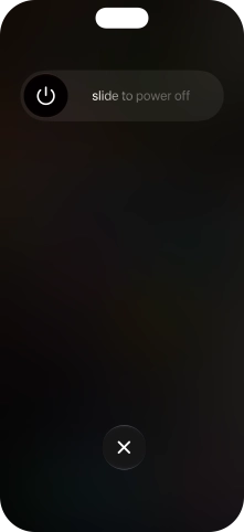 Press and drag the power off icon right.