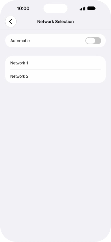 If you turn off the function, press the required network. If you turn off the function, press the required network.