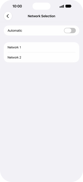 If you turn off the function, press the required network. If you turn off the function, press the required network.